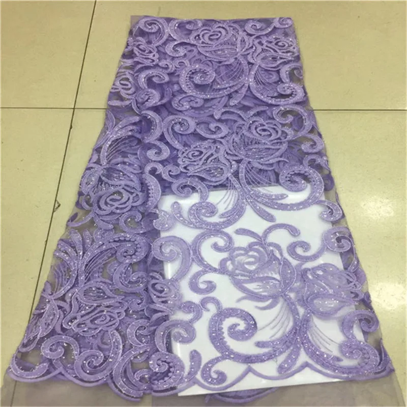 Cassiel New Design French Net Sequin Lace Fabric 2019 Latest african sequence lace fabric with embroidery tulle | Дом и сад