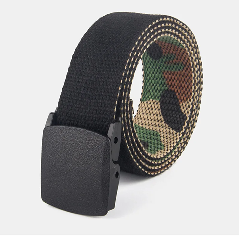 New weaving canvas Unisex belt Automatic buckle Men outdoor sport casual and Women 110cm | Аксессуары для одежды