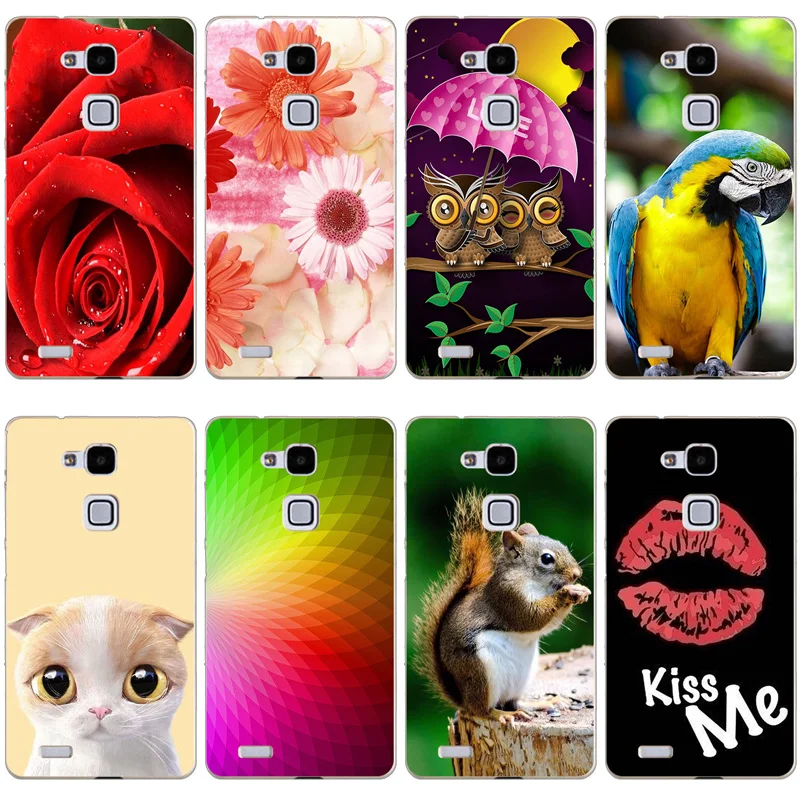 Мягкий ТПУ чехол для huawei ascend mate 7/mate 7 Чехлы Coque для huawei ascend mate 7 рельефный чехол с принтом для huawei mate 7 6,0"