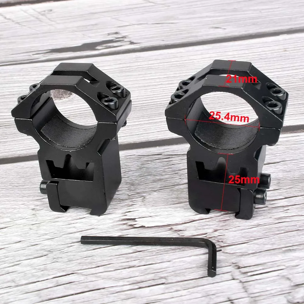 Зеленый 2 шт. 30 мм/25 мм Riflescope крепление кольцо 11 20 мм ласточкин хвост Пикатинни адаптер Высокий/низкий профиль винтовка Вивер прицел охота крепление - Цвет: Зеленый