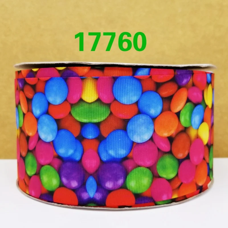 17760 Новое поступление 50 ярдов мультфильм печатных grosgrain ленты 17760 - Цвет: 17760