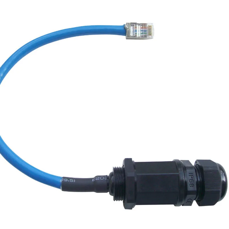 Сетевой соединитель Ethernet RJ45 M22 CAT 6e экранированный водонепроницаемый разъем с