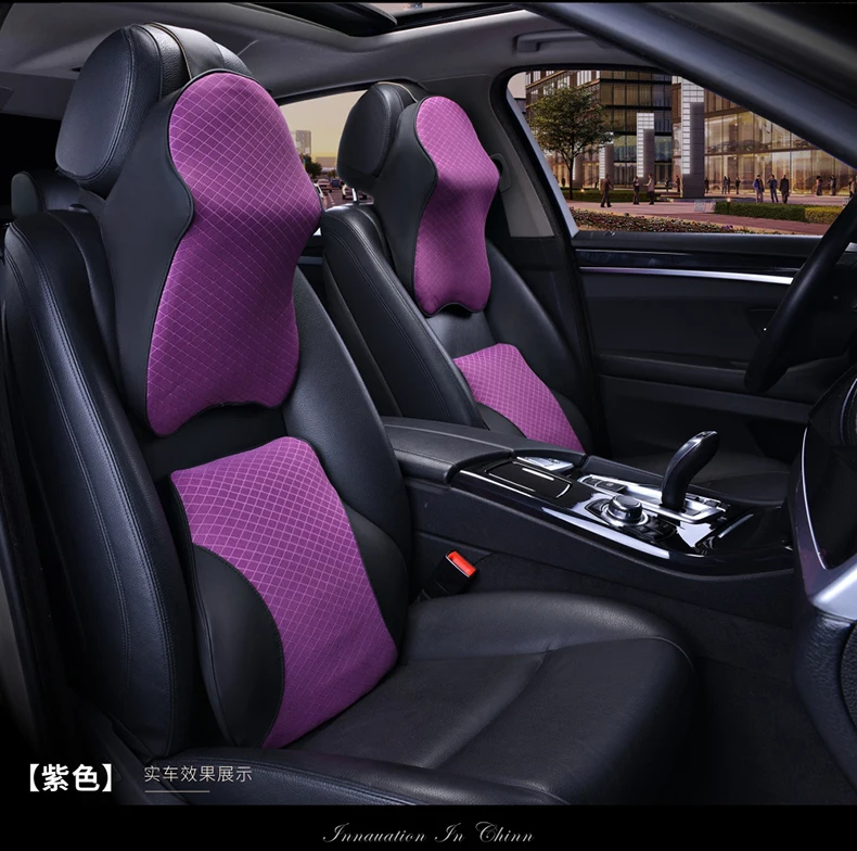 3D пены памяти подголовник подушка для автомобиля Автомобильная шеи Ieather