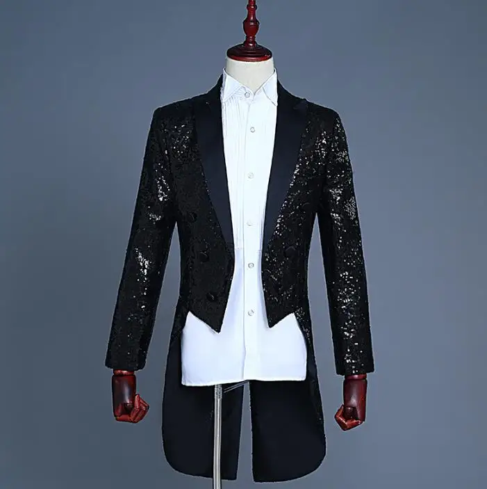 Мужской костюм смокинг host дизайнерский для хора сценической вечеринки модный