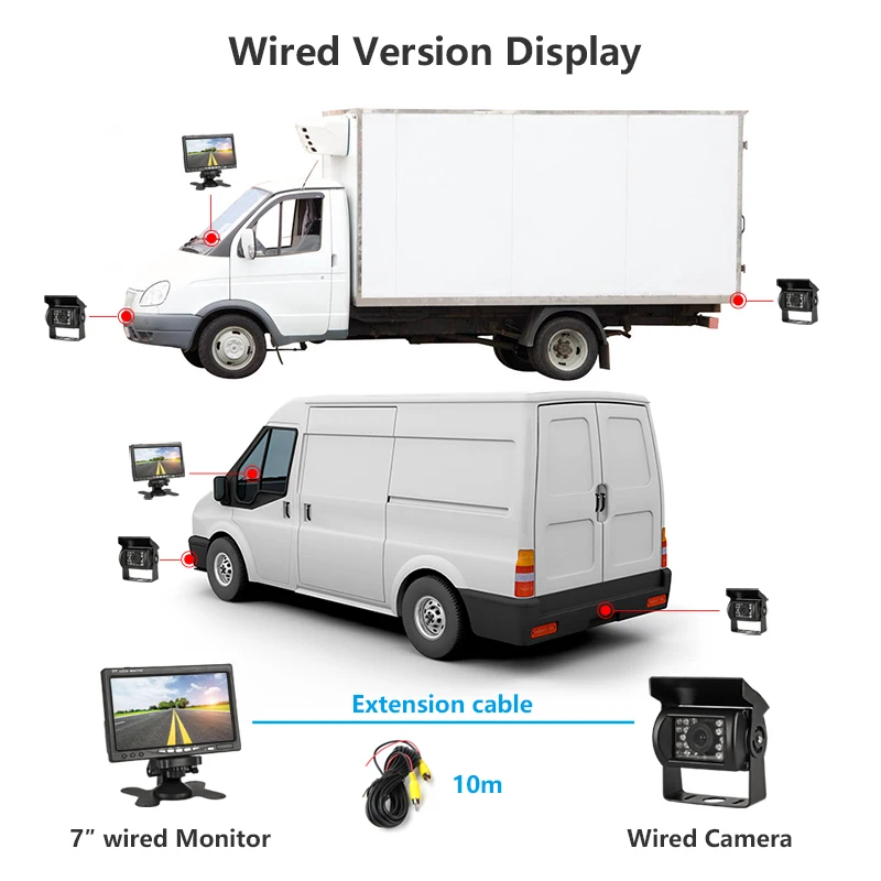 Jansite 7 &quotTFT LCD проводной HD автомобильный монитор дисплей камеры обратная камера