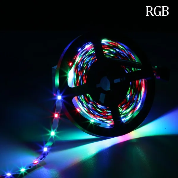 RGB 12 В постоянного тока Вольт Светодиодный светильник лента 2835 RGB Водонепроницаемый 5 м 12 В постоянного тока 60 светодиодный/м RGB светодиодный лента лампа диод Гибкая ТВ ПОДСВЕТКА - Испускаемый цвет: RGB