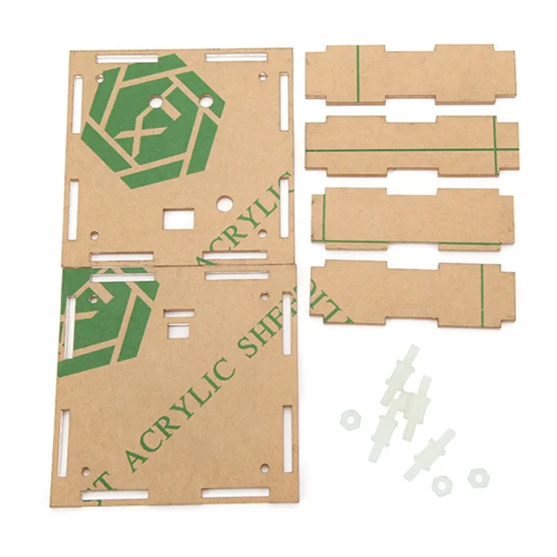 DIY EC1515B DS1302 светодиодный комплект электронных часов прозрачный корпус модуля для