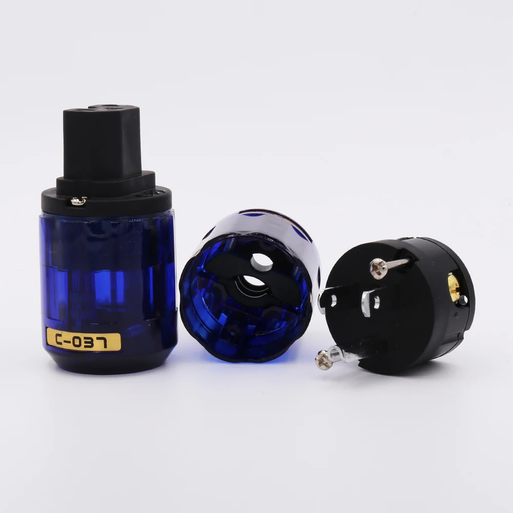 

1Pair P-037 C-037 Platinum Plated US Power plug Connecter