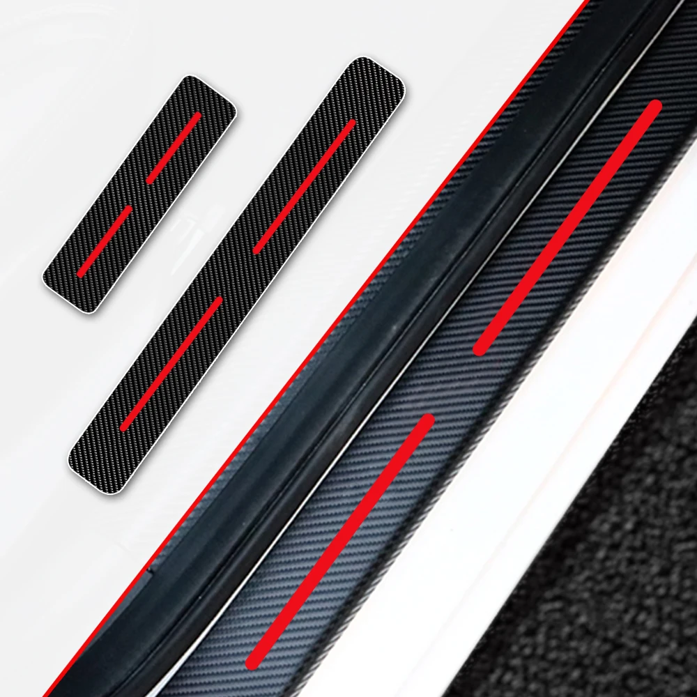 4 шт. автомобильные наклейки из углеродного волокна для Dodge Durango 2004 2005 2006 2007 2008 2009 4D