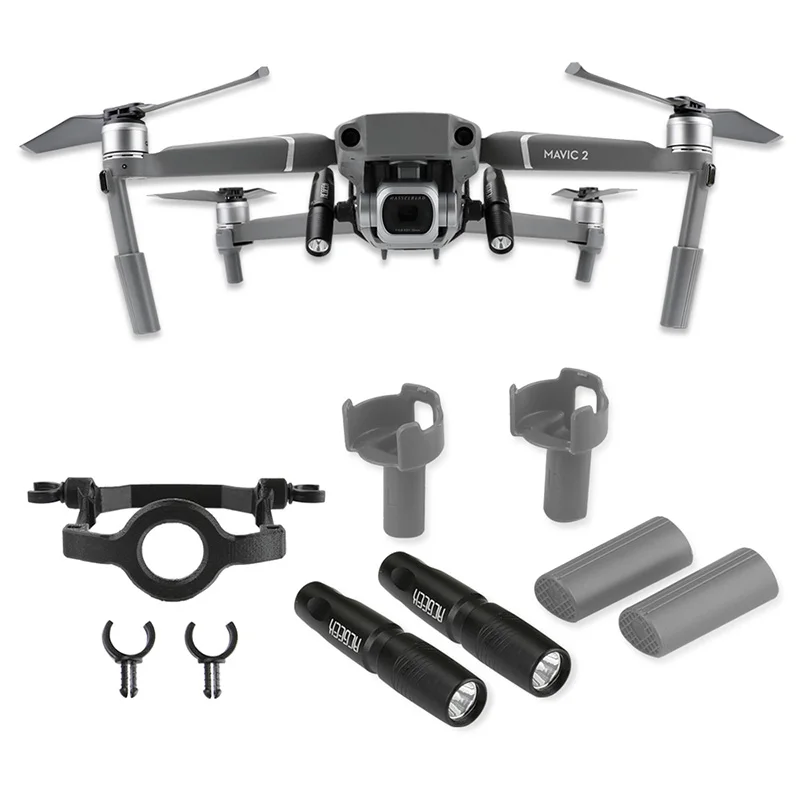 Mavic 2 шасси и шт. ночной полет поиск свет фонарик повысить ноги gimbal защита для DJI mavic