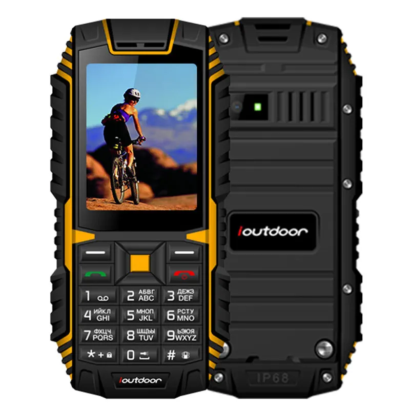 Ioutside T1 2G Телефон IP68 Ударопрочный мобильный телефон 2 4 '飘M + 32M GSM 2MP FM Celular