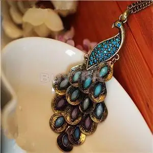 Винтажное ожерелье с перьями из кристаллов классическое ювелирное изделие