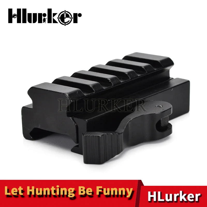 QD Riser Scope Mount Охотничий страйкбол AR15 Калибр Воздушный пистолет прицел оптический голографический коллиматор Красная Точка Прицел Снайперская оптика Reddot - Цвет: QD Riser Scope Mount