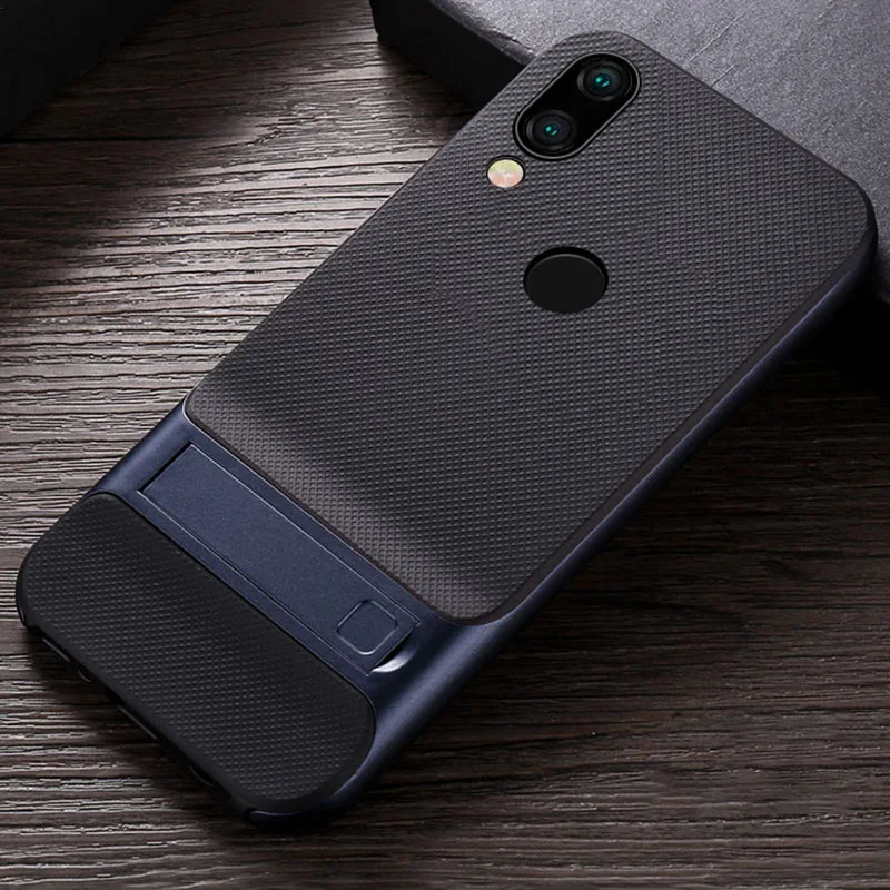 Royce Navy Чехлы для телефонов с полным покрытием для Xiaomi Redmi Note 7 7Pro Pro, с подставкой, ТПУ, силиконовый защитный чехол для Xiomi Redmi Note7 Note7Pro, задняя крышка - Цвет: Royce Navy