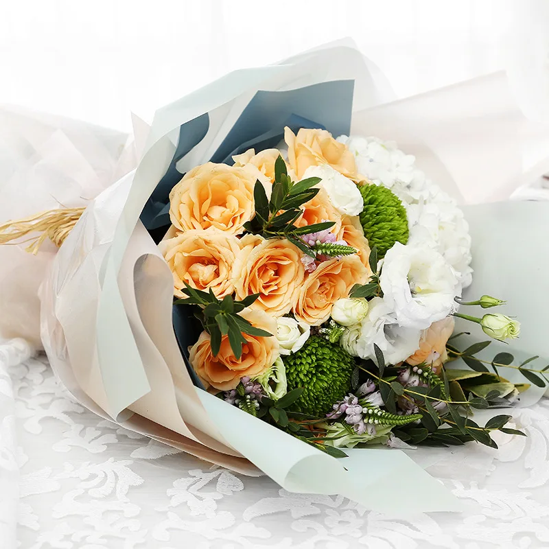 Модная водонепроницаемая упаковочная бумага подарочная упаковка однотонный