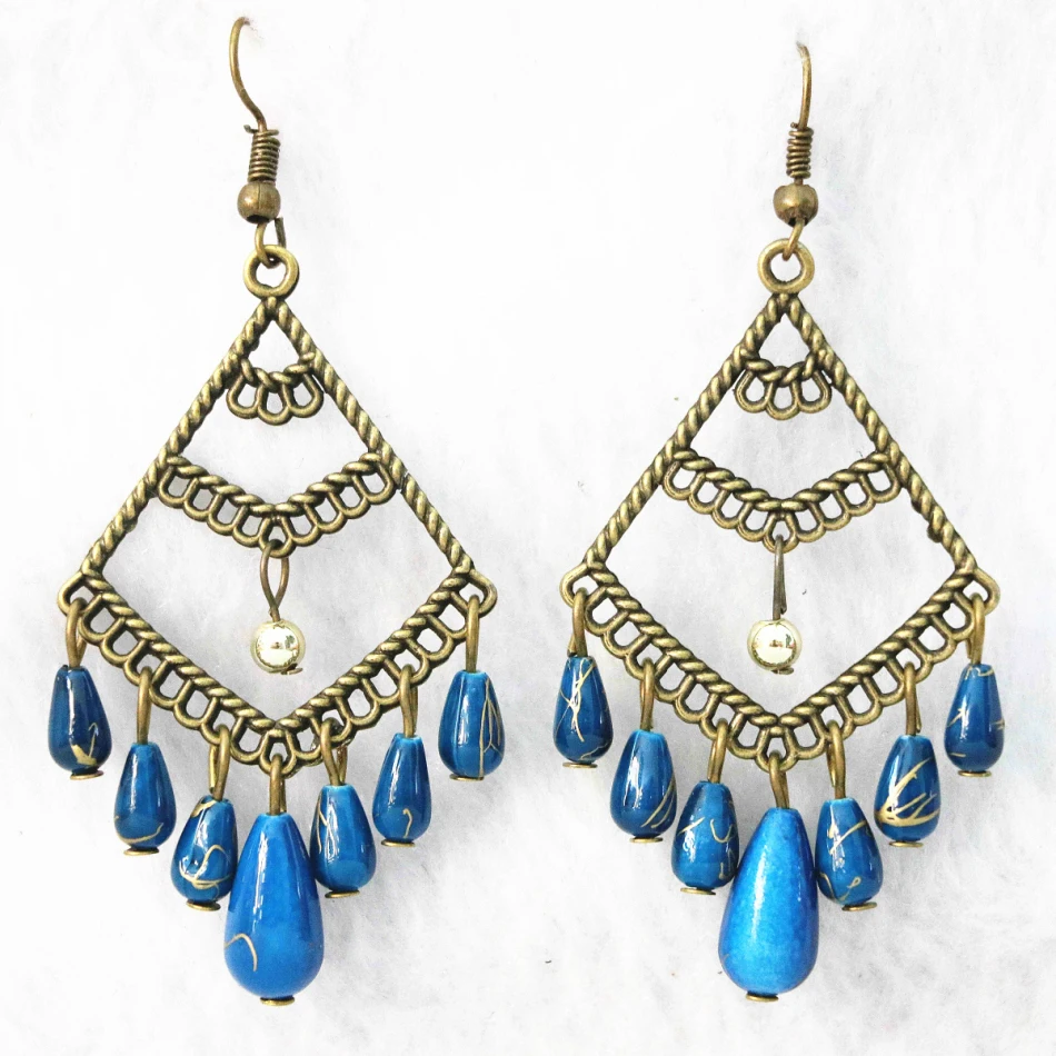 Новые серьги кисточки с цветком Висячие высокого качества красивые модные