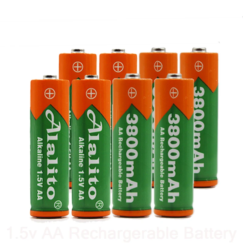 2-20 шт 1 5 V AA Аккумуляторная батарея ячейка 3800mah для факела игрушки часы MP3-плеер