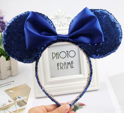 headband 2 Новые Симпатичные Уши Минни-Маус повязка фестиваль DIY аксессуары для волос бантики для волос с пайетками, лента для волос на Рождество для девочек, подарок для женщин - Цвет: headband 2