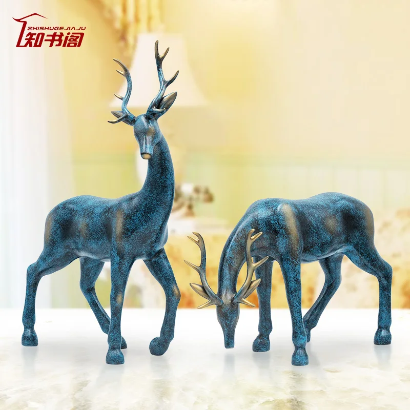 Предметы интерьера Lucky deer переход в открытые подарки украшение для домашней
