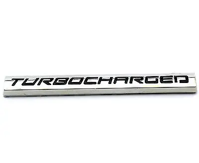 

wholesale 10 PCS Chrome Metal Racing TURBOCHARGED Car Side Wing Boot Emblem Badge Sticker Car Styling