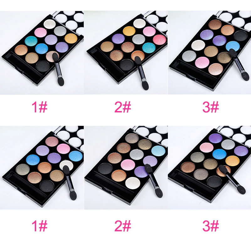 Профессиональные цветные тени для век палитра долговечных салонов свадебных