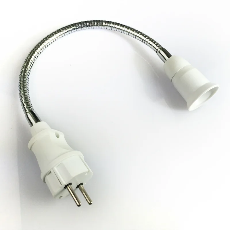 

EU Conversion Lamp Holder Without Switch European Standard Plug To E27 Screw