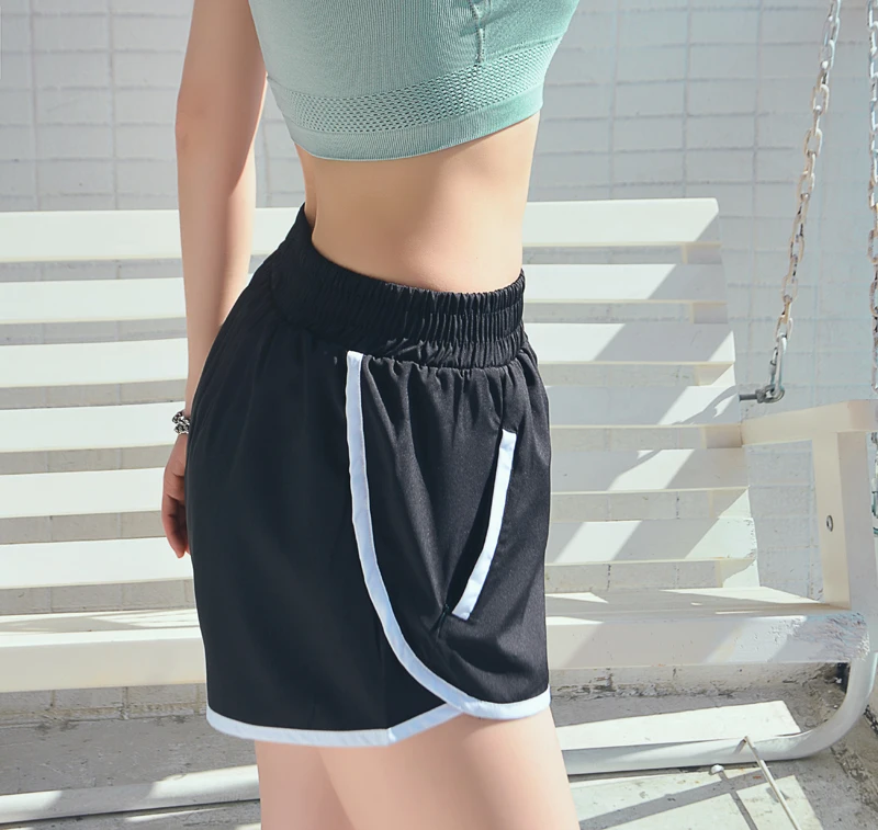 Летние повседневные женские спортивные шорты для бега, спортивные шорты для фитнеса, быстросохнущие спортивные шорты для йоги