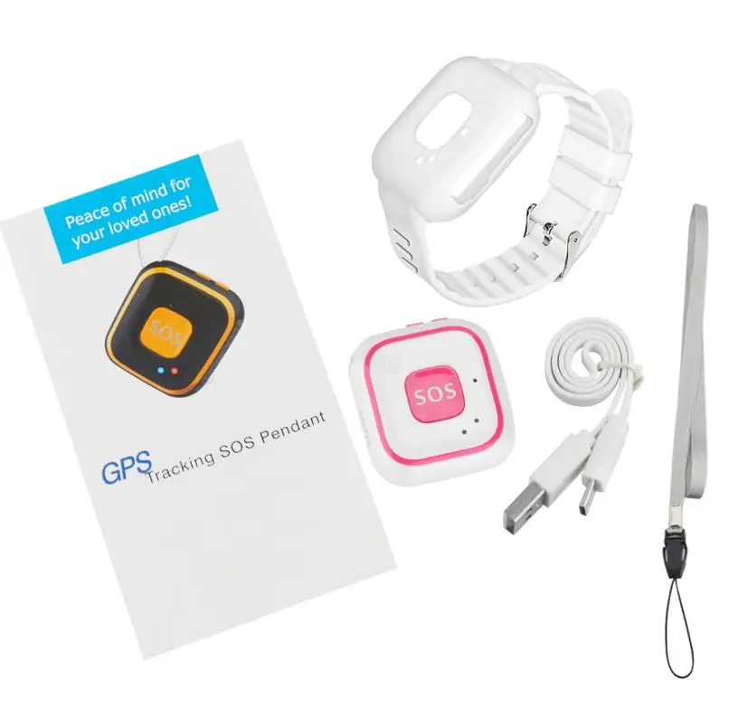 Мини Персональный GSM GPRS gps трекер RF-V28 для детей в возрасте SOS Кнопка сигнализации портативный бесплатное приложение веб-отслеживание gps подвеска-локатор - Цвет: Pink