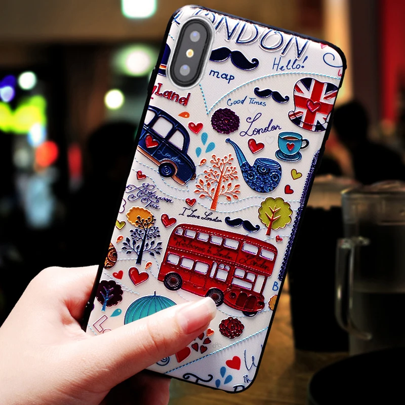 Xinwen i Роскошный милый чехол на заднюю панель телефона capinha для iphone xr xs max x r s xsmax apple