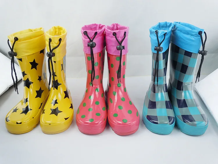 Детские резиновые сапоги SMALLY детские непромокаемые для девочек и мальчиков