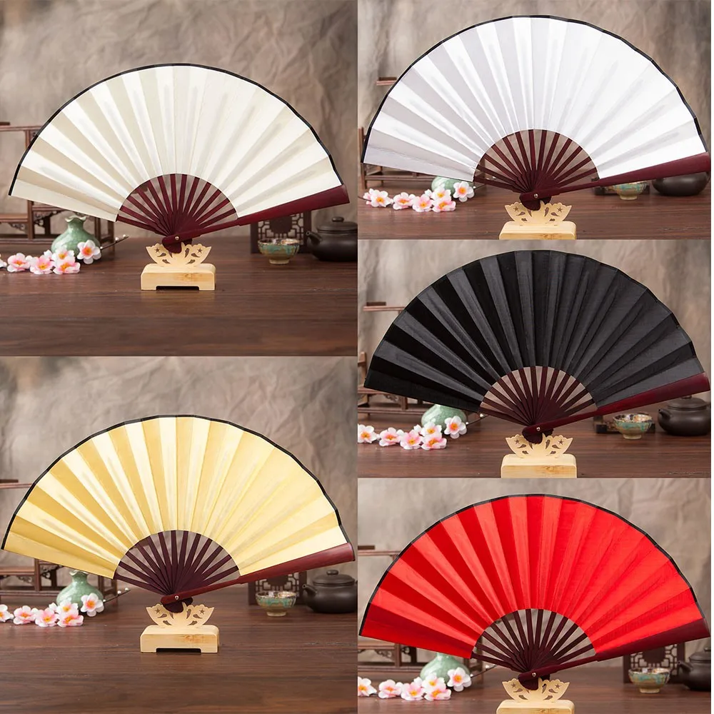 

Pattern Folding fans Dance Wedding Party Lace fans Plastic Silk Folding Hand Held Fan Color hand fan Gift Summer W30628