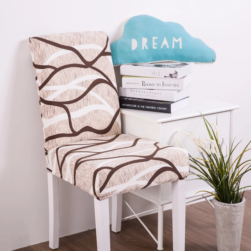 Современные чехлы для стульев растягивающиеся анти грязные полиэстер спандекс