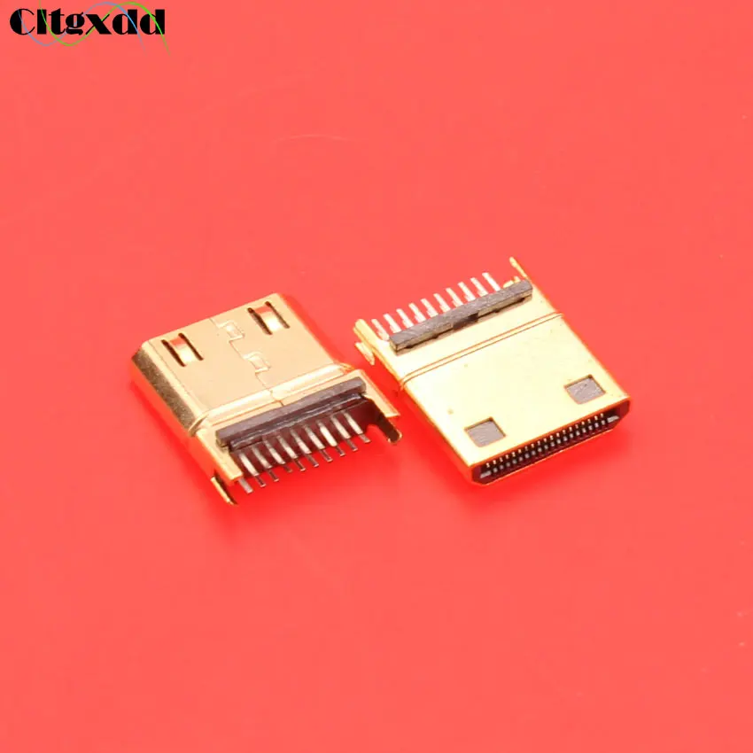 

Cltgxdd позолоченный 19-контактный штекер типа C HDMI разъем тип шины, Замена для ремонта HDMI