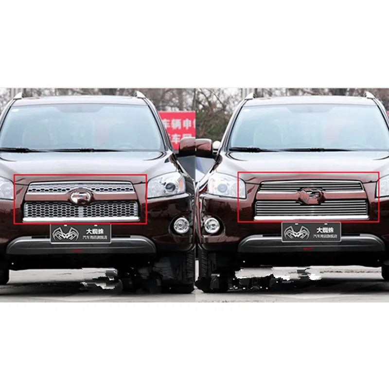 Бесплатная доставка Для toyota RAV4 2009 2012 Высокое качество нержавеющая сталь Передняя