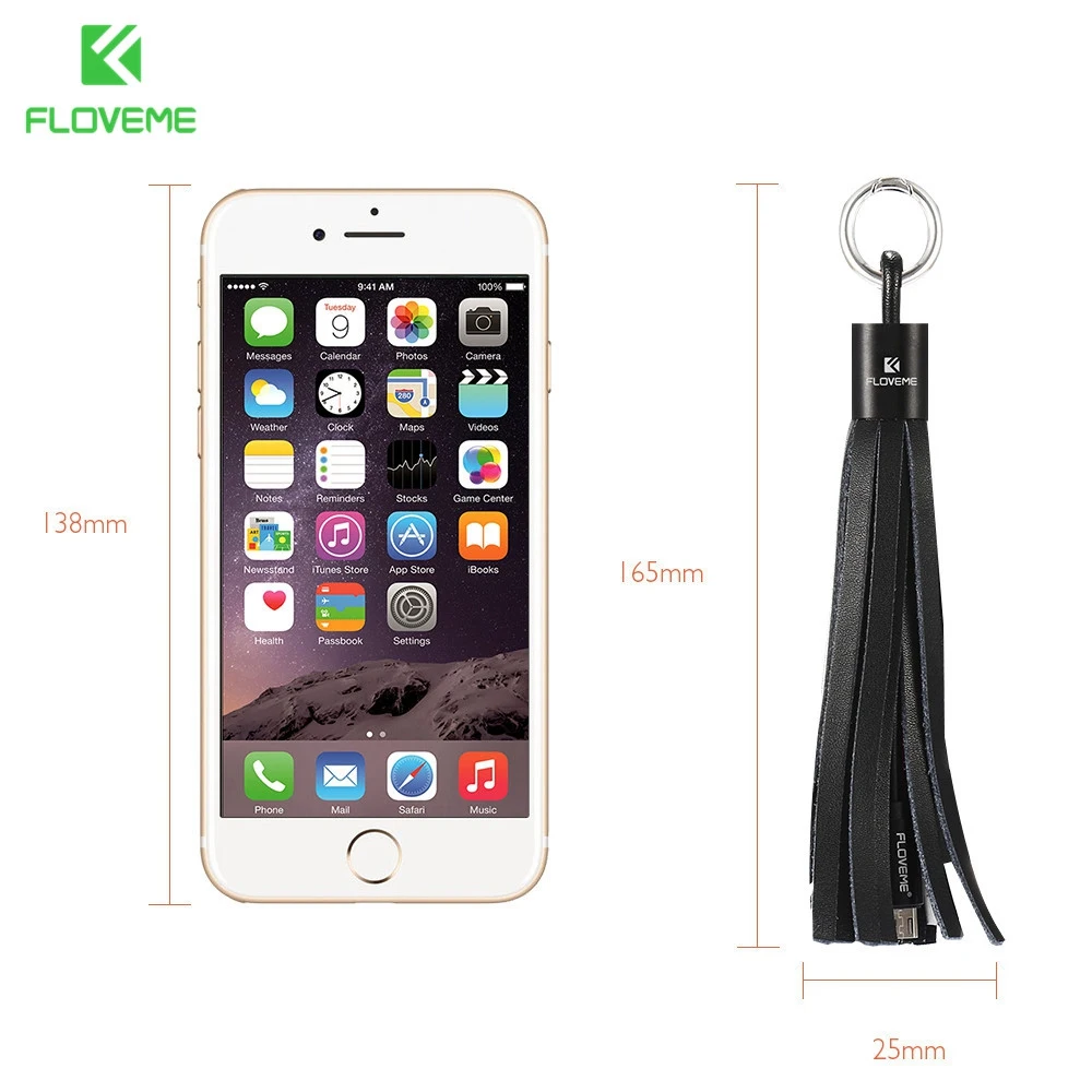 FLOVEME для iPhone 7 6 6S 5 USB кабель/Android Micro из натуральной кожи с кисточками кабель Samsung