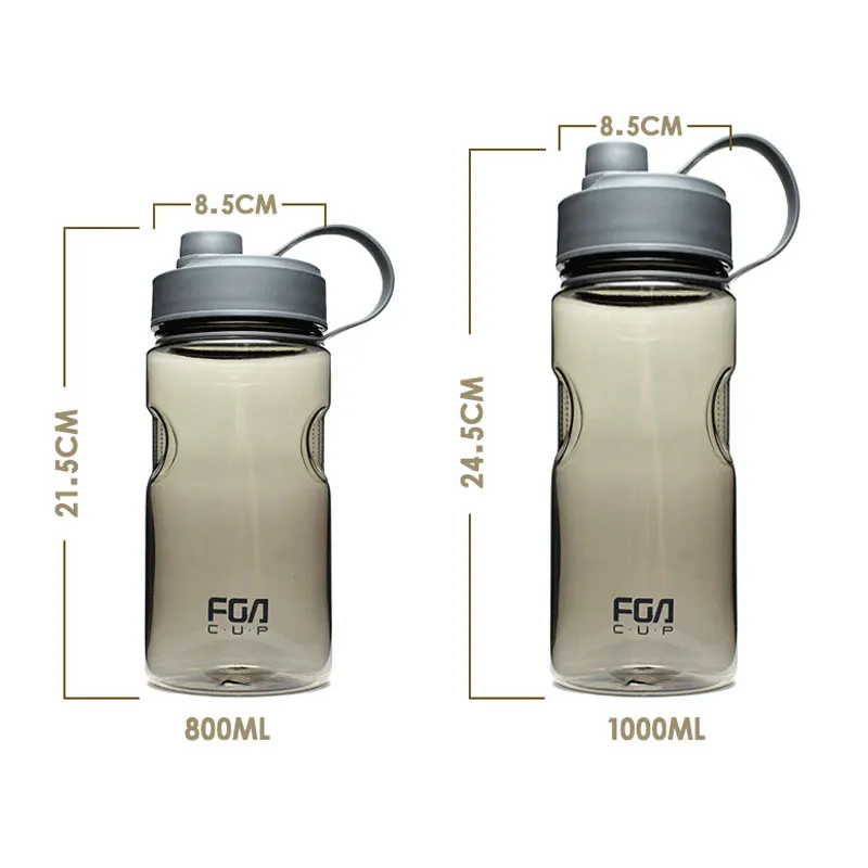 800ml 1000ml Plastic Protein Sport Drinking Water Bottle for Hiking Leak Proof Space with Tea Infuser | Дом и сад