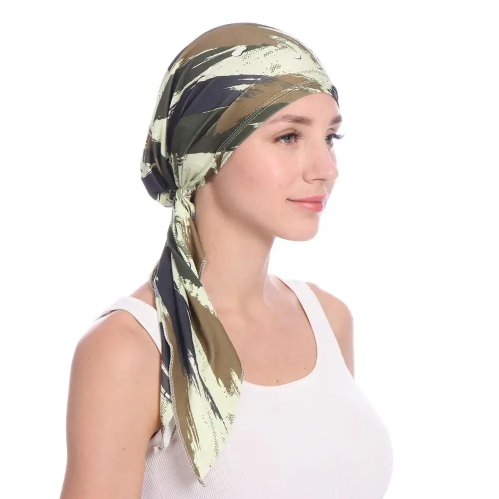 Женский элегантный платок с принтом шапка больной раком шапочка для