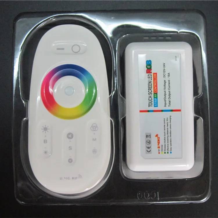 DC12V 18A 2,4 г RF сенсорный экран светодиодный RGB Радио пульт дистанционного управления для светодиодный полосы 5050 RGB светодиодный модуль, светодиоды свет бар