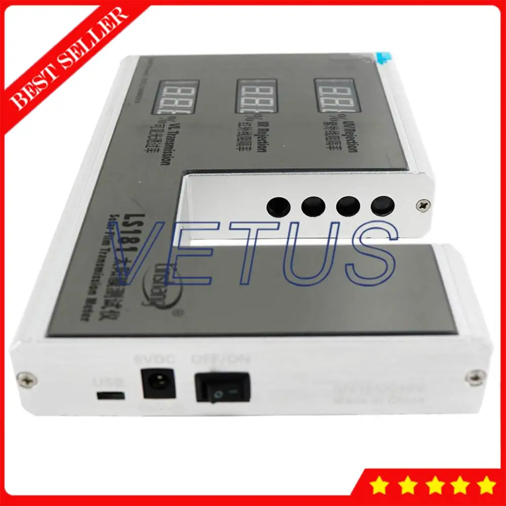 LS181 тинт метр для окон с солнечной пленкой измеритель передачи 3 в 1 функция IR 950nm UV