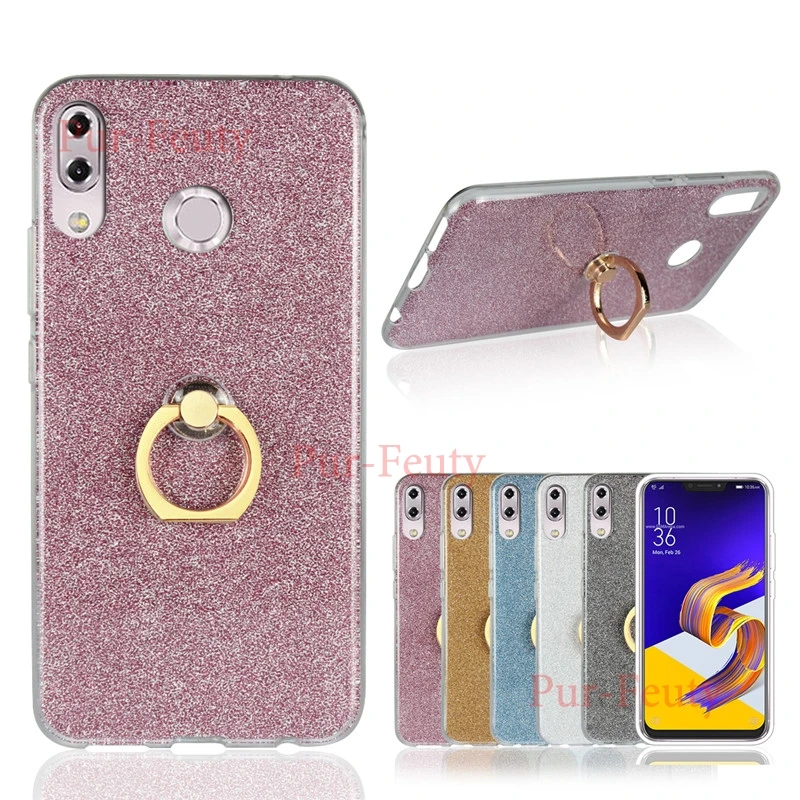 Чехол для ASUS ZenFone 5Z ZS620KL 5 ZE620KL подставка держатель Роскошный Блестящий яркий Мягкий ТПУ силиконовый чехол для Z00QD Z00QC ZS ZE 620 KL