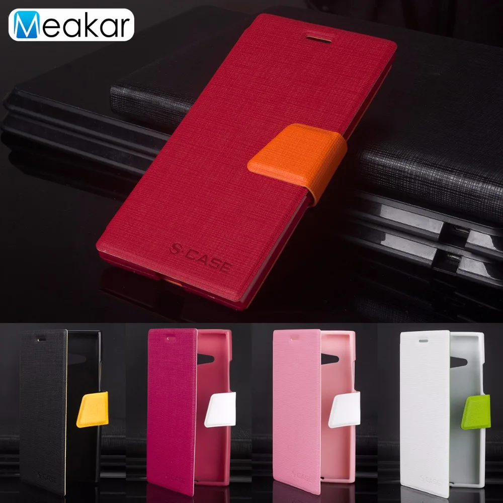 Чехол из искусственной кожи с окошком для Nokia Lumia 730 чехол Microsoft 735 задняя крышка