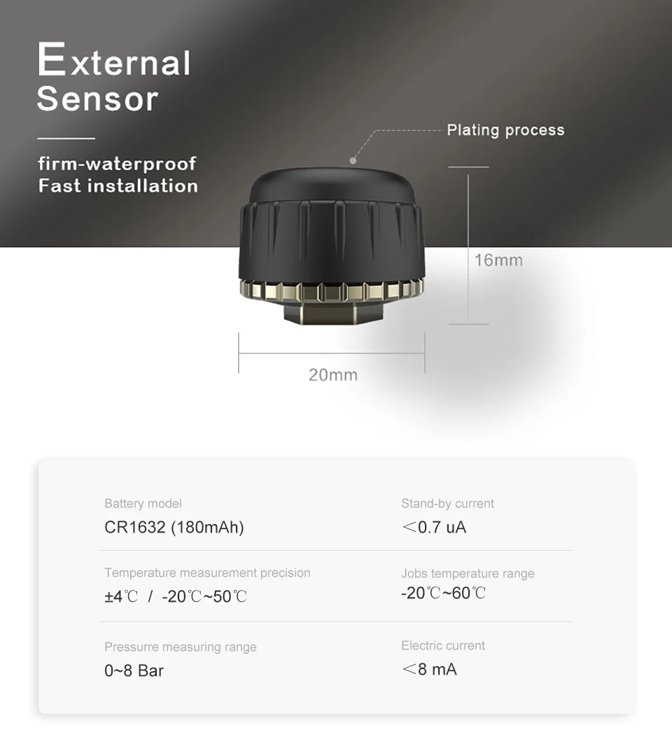 AOSHIKE автомобильный TPMS для Android USB система мониторинга давления в шинах навигационный дисплей беспроводной автомобильный сигнализатор давления в шинах