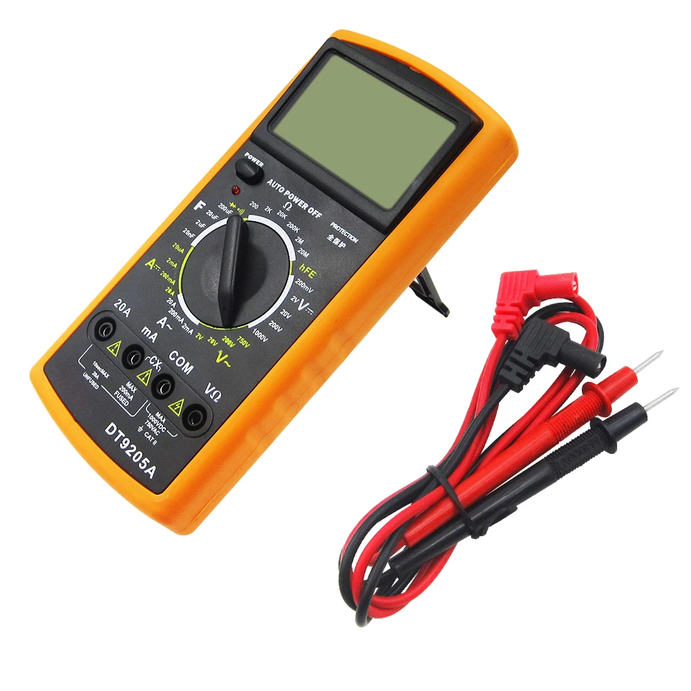 

DT9205A Digital Multimeter/Volt/Amp/Diode/Ohm/Frequency/Capacitance Tester/Transistor