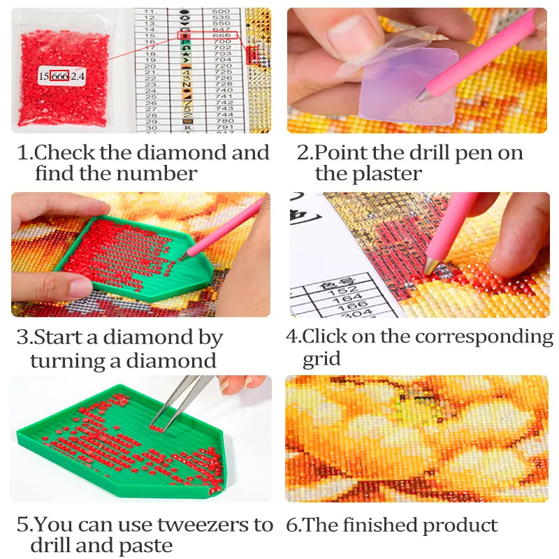 

Diamond Embroidery Full Square Cartoon 5D Diamond Painting Cartoon Cross Stitch Diamond Mosaic Kits Christmas Gifts Custom Photo