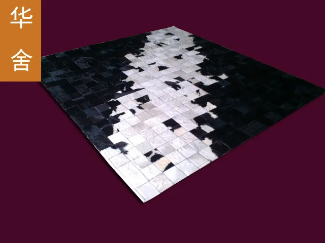 

2018 free express delivery 1 piece 100% natural cowhide leather needle felt carpet