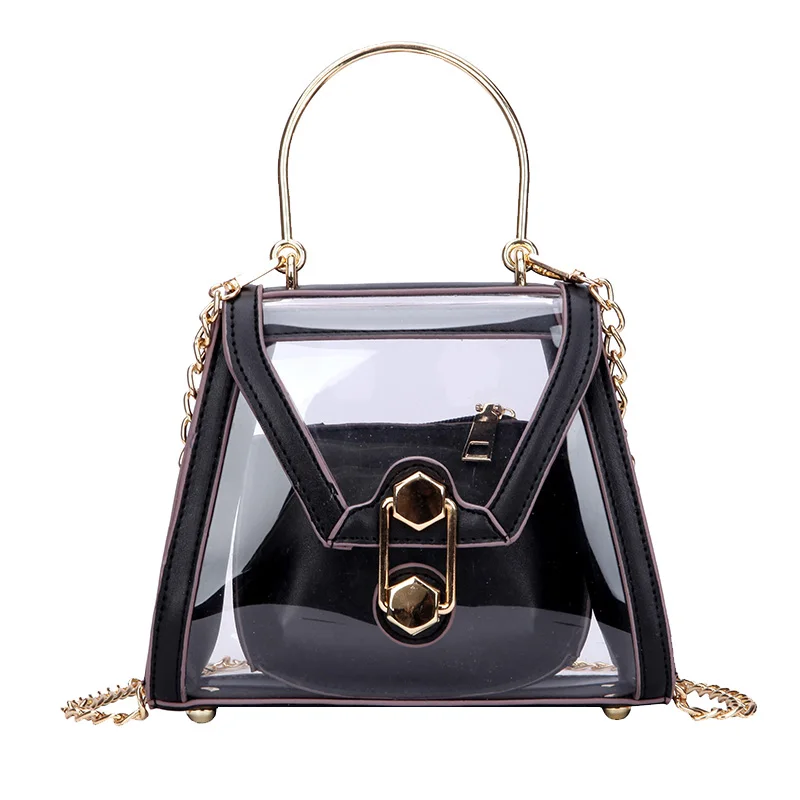 Модная прозрачная Голограмма лазерная сумка женская пляжная известный бренд