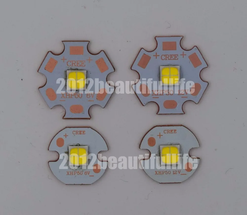 

5 шт./лот 6 в 12 В CREE XHP50 19 Вт холодный белый теплый белый светодиод высокой мощности с медной печатной платой 16 мм 20 мм