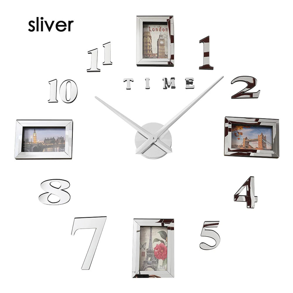 Фоторамка Saat настенные часы Horloge Reloj De Pared Duvar Saati Relogio De Parede Klok современный дизайн настенные часы 3d большие светящиеся