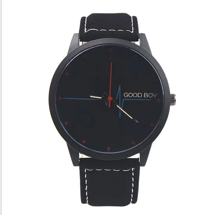 2016 простой студенческий модный ремень большие мужские и женские кварцевые часы