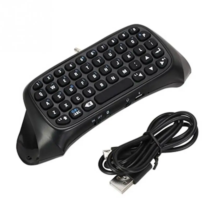 50 наборов полезные Лидер продаж года фантастические Беспроводной Bluetooth Клавиатура Chatpad для PS4 Игровые приставки 4 контроллер